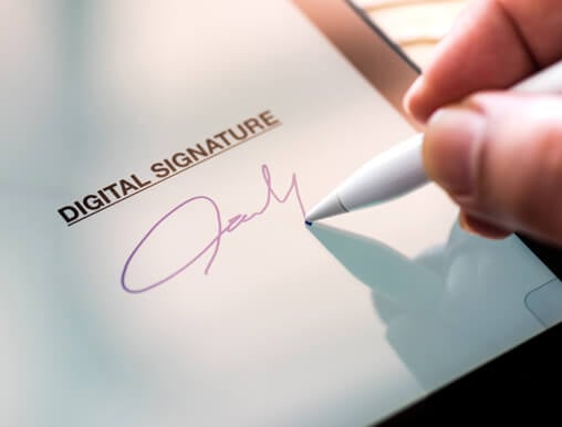 Tecnología de firma sin contacto — solución tecnológica Chekkos