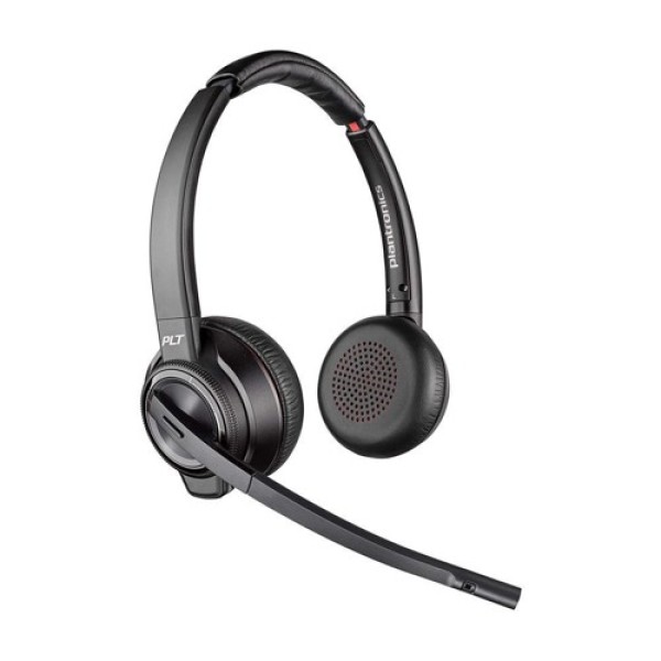 Auriculares HP Poly Savi 7300 UC 7320 - Certificación Microsoft Teams - Estéreo - Inalámbrico - Bluetooth/DECT - 449,5 pies - 20 Hz a 20 kHz - Supraaural, Binaural - Supraaural - Micrófono con cancelación de ruido - Cancelación de ruido - Negro