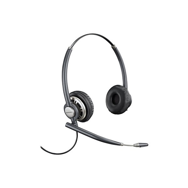 Auriculares estéreo HP Poly EncorePro 725 USB-A TAA - Estéreo - USB tipo A - Con cable - 150 Hz a 6,80 kHz - Supraaurales, supraaurales - Cable de 2,92 pies - Micrófono omnidireccional con cancelación de ruido - Cancelación de ruido - Negro - Cumple con T