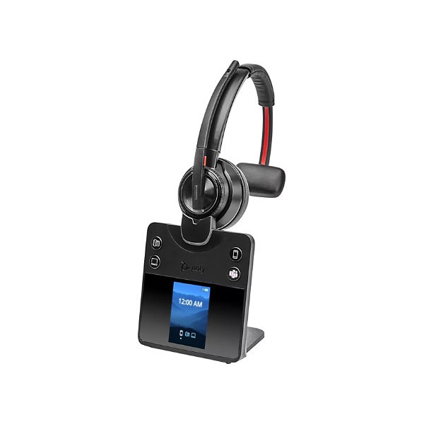 Auriculares monoaurales HP Poly Savi 8410 Office con certificación Microsoft Teams DECT 1920-1930 MHz - Certificación Microsoft Teams - Mono - USB tipo C - Inalámbrico - Bluetooth/DECT - 590,6 pies - 32 ohmios - 20 Hz a 20 kHz - Supraaural - Monoaural - M