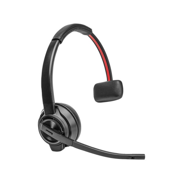 Auriculares monoaurales HP Poly Savi 8410 Office DECT 1920-1930 MHz - Mono - Inalámbricos - Bluetooth/DECT - 590,6 pies - 32 ohmios - Sobre la cabeza, supraaurales - Monoaural - Supraaural - Micrófono con cancelación de ruido - Cancelación de ruido - Negr