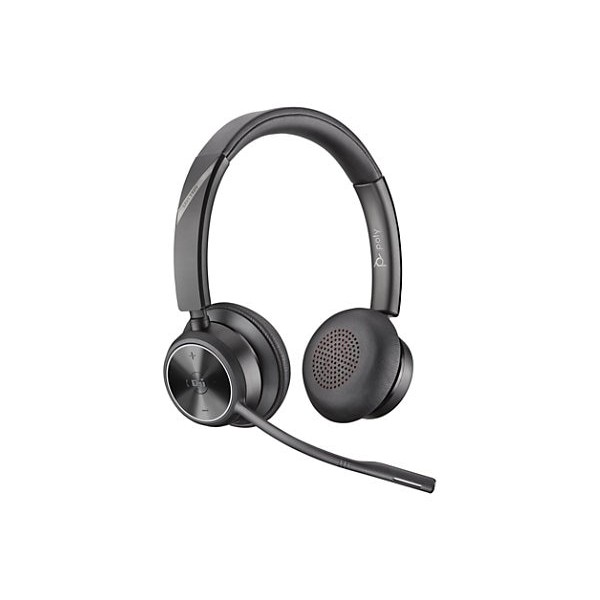 Auriculares HP Poly Savi 7300 Office 7320 - Estéreo - Inalámbrico - DECT 6.0 - 590 pies (179,83 m) - 20 Hz a 20 kHz - Sobre la cabeza - Binaural - Auricular - Micrófono con cancelación de ruido