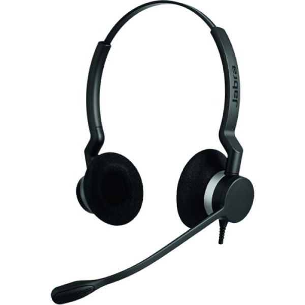 Auriculares Jabra BIZ 2300 para equipos MS - Estéreo - USB Tipo C - Con cable - 32 Ohm - 70 Hz - 16 kHz - Over-the-head - Binaural - Supra-aural - Cable de 7.71 pies - Cancelación de ruido, Micrófono unidireccional - Cancelación de ruido