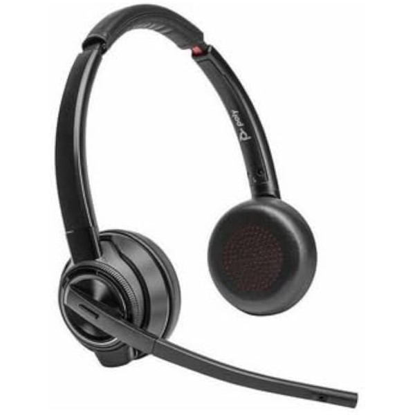 Auriculares HP Poly Savi 8400 Office 8420 - Certificación Microsoft Teams - Estéreo - Inalámbrico - Bluetooth/DECT 6.0 - 590,6 pies - 20 Hz a 20 kHz - Supraaural - Binaural - Micrófono con cancelación de ruido