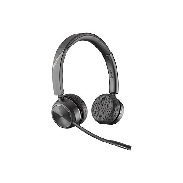 Auriculares HP Poly Savi 7220 Office Binaural DECT 1920-1930 MHz - Estéreo - Inalámbrico - DECT - 393,7 pies - 100 Hz a 6,80 kHz - Supraaurales - Binaural - Auricular - Micrófono bidireccional - Cancelación de ruido - Negro