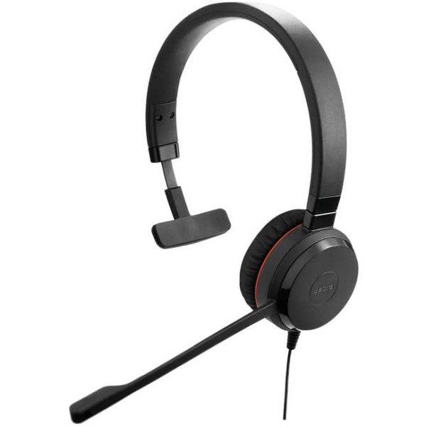 Jabra EVOLVE 30 II UC Mono Auriculares - Mono - Miniteléfono (3,5 mm) - Con cable - Sobre la cabeza - Monoaural - Supraaural - Cancelación de ruido - Negro