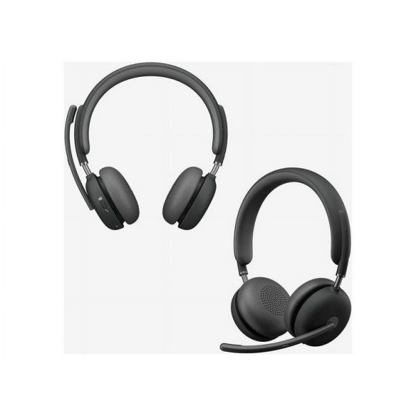 Auriculares con cancelación de ruido Logitech Zone Wireless 2 con ANC híbrido, Bluetooth nativo - Certificación de Microsoft Teams - Estéreo - USB tipo C - Con cable/inalámbrico - Bluetooth - 164 pies - 20 Hz a 20 kHz - Sobre la cabeza, en la oreja - Bina