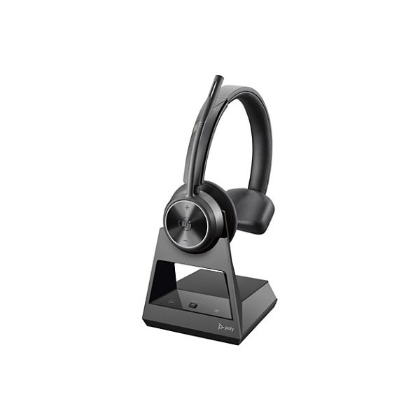 Auriculares HP Poly Savi 7310-M Office DECT 1920-1930 MHz de un solo oído - Certificación Microsoft Teams - Mono - Inalámbrico - DECT 6.0 - 590.6 pies - 20 Hz a 20 kHz - Supraaural - Monoaural - Auricular - Micrófono con cancelación de ruido - Negro