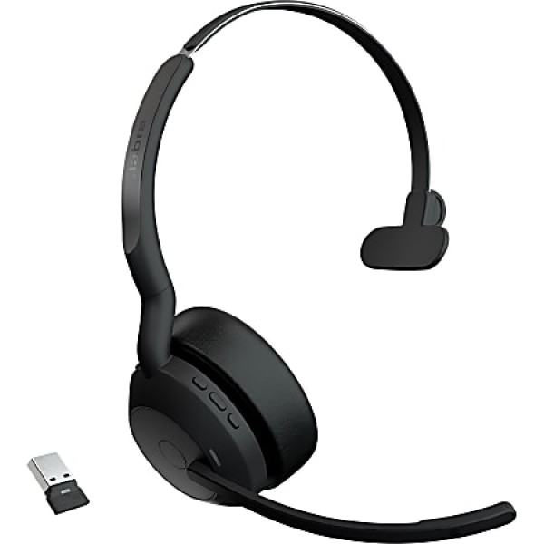 Jabra Evolve2 55 Auriculares para MS - Mono - Inalámbrico - Bluetooth - 98,4 pies - 20 Hz - 20 kHz - Supraaural - Monoaural - Tecnología MEMS, Micrófono con cancelación de ruido - Cancelación de ruido