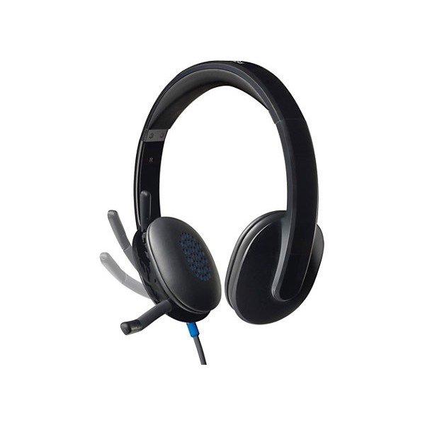 Auriculares USB Logitech H540 con micrófono con cancelación de ruido - Estéreo - USB - Con cable - Sobre la cabeza - Binaural - Semiabierto - Negro