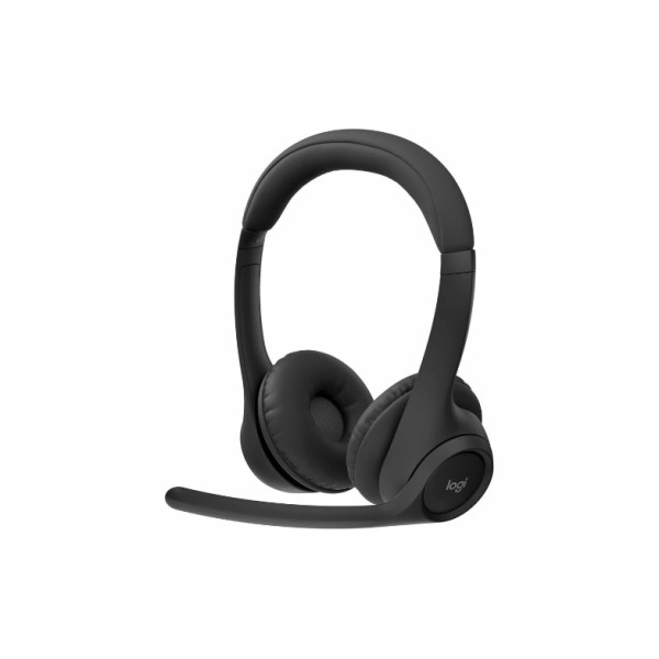 Logitech Zone 300 Auriculares inalámbricos Bluetooth con micrófono con cancelación de ruido, negro - Estéreo - Inalámbrico - Bluetooth - 98,4 pies - 50 Hz a 20 kHz - Sobre la cabeza - Binaural - Supraaural - Micrófono con cancelación de ruido - Negro