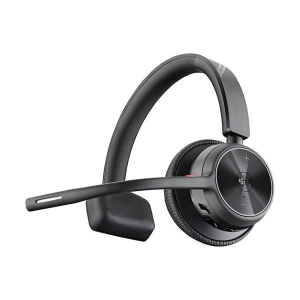 Auriculares HP Poly Voyager 4310 USB-C + Dongle BT700 - Siri, Asistente de Google - Mono - USB tipo C - Cableado/Inalámbrico - Bluetooth - 164 pies - 20 Hz a 20 kHz - Sobre la cabeza, Sobre la oreja - Monoaural - Supraaural - Cable de 4.92 pies - Condensa