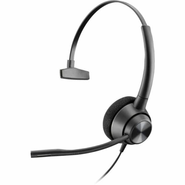HP Poly EncorePro 310 monoaural con auriculares de desconexión rápida TAA - Mono - Desconexión rápida - Con cable - 32 ohmios - 20 Hz a 10 kHz - Supraaural, supraaural - Cable de 2,50 pies - Cancelación de ruido, micrófono omnidireccional - Cancelación de