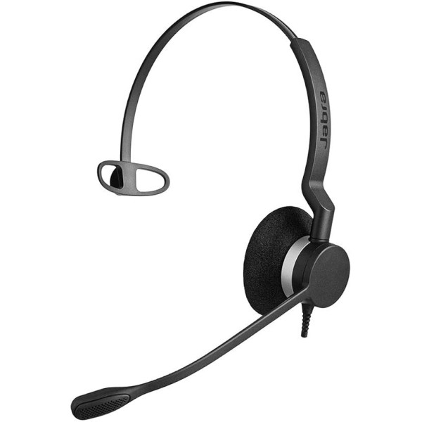Auriculares Jabra BIZ 2300 para UC - Mono - USB tipo C - Con cable - 32 Ohm - 70 Hz - 16 kHz - Over-the-head - Monoaural - Supra-aural - Cable de 7,71 pies - Cancelación de ruido, micrófono unidireccional - Cancelación de ruido