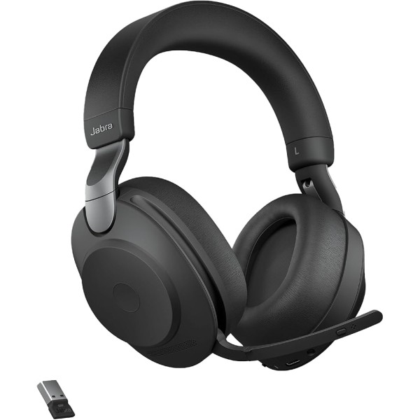 Auriculares Jabra Evolve2 85 - Estéreo - Inalámbricos - Bluetooth - Sobre la cabeza - Binaural - Supraaural - Negro