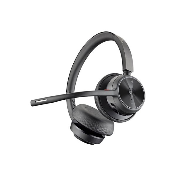 Auriculares HP Poly Voyager 4320 USB-A + Dongle BT700 - Certificación Microsoft Teams - Siri, Asistente de Google - Estéreo - USB tipo A - Cableado/Inalámbrico - Bluetooth - 298.6 pies - 20 Hz a 20 kHz - Supraaural - Binaural - Supraaural - Cable de 4.92 