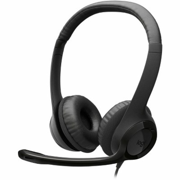 Logitech H390 Auriculares con cable con micrófono, Auriculares USB con micrófono para PC, Micrófono con cancelación de ruido - Estéreo - USB tipo C - Con cable - 32 ohmios - 20 Hz a 20 kHz - Sobre la cabeza - Binaural - Supraaural - Cable de 6,23 pies - C