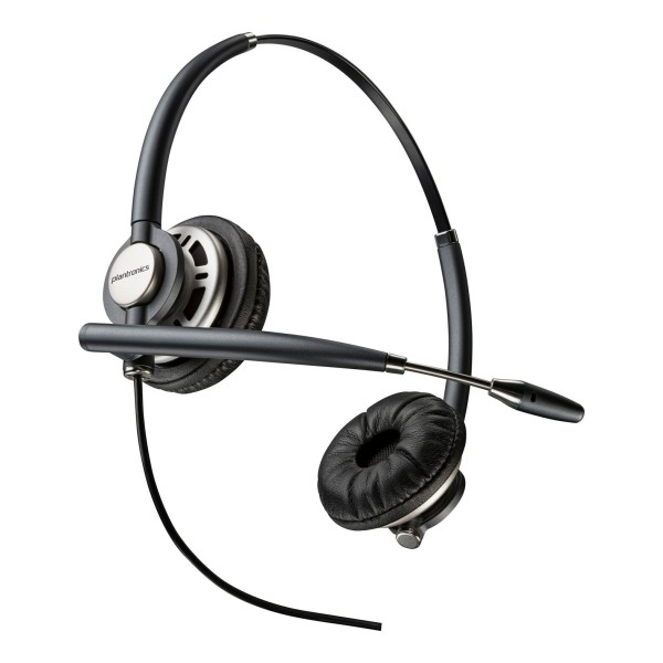HP Poly EncorePro 720D con auriculares digitales binaurales de desconexión rápida TAA - Estéreo - USB tipo A - Con cable - Supraaurales, supraaurales - Binaural - Auricular - Cable de 2,92 pies - Cancelación de ruido, micrófono omnidireccional - Negro - C