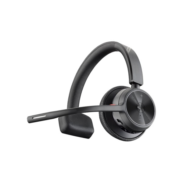 HP Poly Voyager 4310 Auriculares USB-C certificados por Microsoft Teams + Dongle BT700 - Certificación de Microsoft Teams - Asistente de Google, Siri - Mono - USB tipo C - Cableado/Inalámbrico - Bluetooth - 164 pies - 20 Hz a 20 kHz - Sobre la cabeza, Sob
