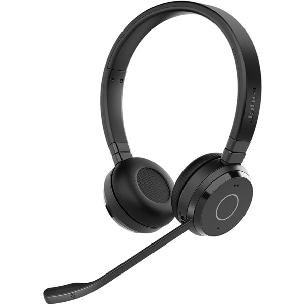 Auriculares Jabra Evolve 65 TE - Certificación de Microsoft Teams - Estéreo - Inalámbrico - Bluetooth - 100 pies - 20 Hz a 20 kHz - Over-the-head, On-ear - Binaural - Supra-aural - Condensador electret, micrófono unidireccional