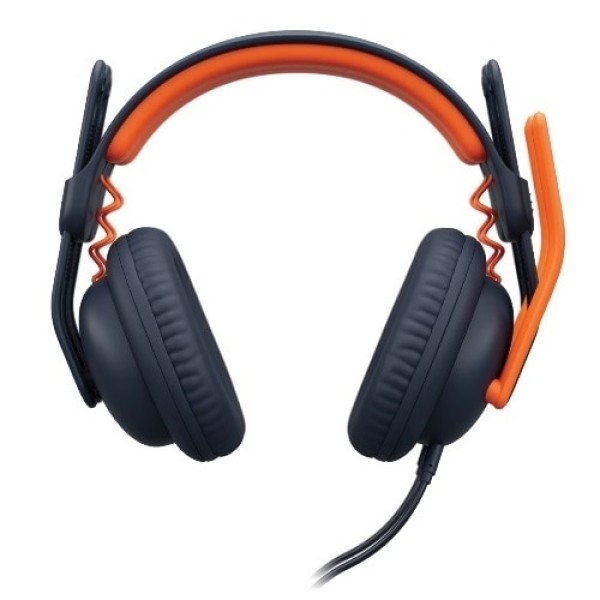 Logitech Zone Learn Auriculares con cable con micrófono para estudiantes, ajuste cómodo y ajustable para niños, USB C - Estéreo - USB tipo C - Con cable - Sobre la oreja - Binaural - Circumaural - Cable de 4,30 pies - Cancelación de ruido - Azul clásico