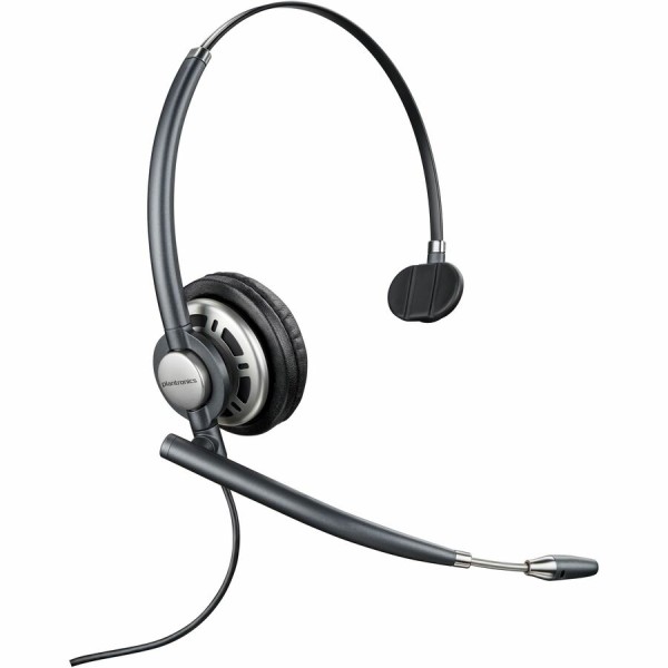 Auriculares de un solo oído HP Poly EncorePro HW710 + estuche de transporte + TAA de desconexión rápida - Mono - USB tipo A - Con cable - Supraaurales, supraaurales - Monoaural - Supraaural - Cable de 2,92 pies - Micrófono omnidireccional - Cancelación de